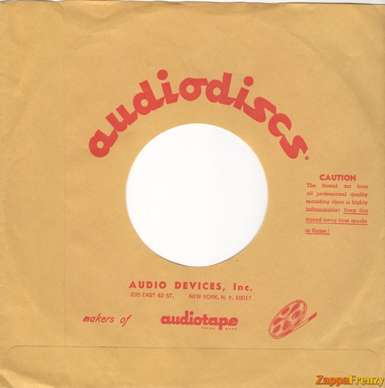 Audiodiscs sleeve